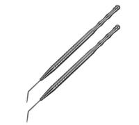 Mikinona Outil de Rehaussement de Cils en Acier Inoxydable Noir Titanium Lot de 2 Tiges de Levage pour Permanente et Extension Kit Professionnel pour Lifting et Soin des Cils Usage