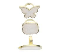 Mikinona Palette De Manucure 3 Pièces Anneaux Abs Pour Mélange De Couleurs Nail Art Professionnel Et Usage Maison, Outil Vernis à Ongles Palette Mélanger Cosmétiques Pigments