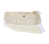 Mikinona Panier de Poussette Beige en Tissu Oxford 45X38X20 CM, Panier de Rangement Imperméable pour Accessoires Bébé, Organisateur Multifonction Pliable Adapté aux Courses et Balades