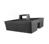 Mikinona Panier De Rangement Grand en Plastique avec Poignée, Panier De Nettoyage Portable pour Outils Et Produits d'entretien, Bac De Ménage Multifonction pour Hôtel