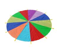 Mikinona Parachute Arc Ciel pour Garçon Fille Jeu Extérieur Éducatif Coloré Activité Groupe Jardin Denfants Collectif Garçon Fille