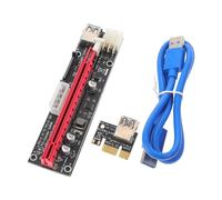 Mikinona Pci-e Riser Card to Câble Extension USB avec Alimentation Flexible pour Stable et de Données GPU Adapter