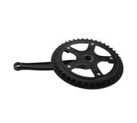 Mikinona Pédalier de Vélo Monovitesse 40 Dents à Emmanchement Carré, Alliage Haute Résistance avec Protège-chaîne, Compatible VTT et Vélos Urbains pour Transmission Fiable et Entretien