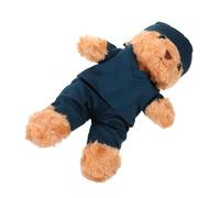 Mikinona Peluche Ours Infirmier Tenue Réaliste pour Jeux de Rôle Doux et Confortable Cadeau de Graduation pour Étudiants Médecine et Garçon Fille Accessoire pour Fête de Remise des Diplômes