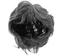 Mikinona Perruque Grise Courte pour Femme Accessoire Cosplay Réaliste pour Fête Carnaval Théâtre et Halloween Unique