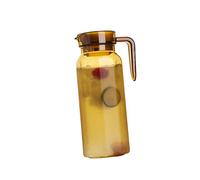 Mikinona Pichet à Eau Acrylique Récipient à Boisson pour Jus et Eau Froide Carafe Résistante Aux Températures pour Pique
