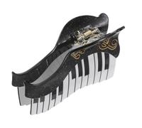 Mikinona Pince à Cheveux Musicale en Acétate pour Cheveux Épais, Barrette Forme Note de Musique Bleu Dégradé, Accessoire pour Festival de Musique, Maintien Antidérapant et Finition