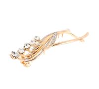 Mikinona pince à cheveux strass mâchoire pince à cheveux torsadée tordre des pinces à cheveux Pince à cheveux pour cheveux forme pinces à cheveux torsadées clip de alliage Doré