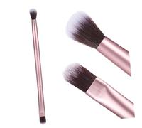 Mikinona Pinceau de Maquillage à Double Extrémité Outil Professionnel Aluminium Deep Matte Gold Usage Pinceau Cosmétiques