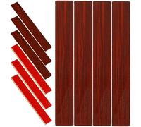 Mikinona Plancher Miniature en Bois Imitation Rouge, 20 Pièces pour Décoration de Sol de Maison de Poupée, Accessoires DIY pour Maquettes D’Architecture et Loisirs Créatifs