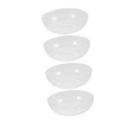 Mikinona Plateaux de Pesée et Précision Maximale Capacité Généreuse Lot de 4 en Plastique pour Préparation de Repas pour Balance Électrique Cuisine