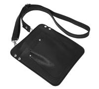 Mikinona Pochette de Ceinture Ajustable pour Serveur Banane de Jardinage en PU Noir, Porte-sécateurs, Organisation D’Outils, Facile à Porter, pour Jardinerie et Fleuristes