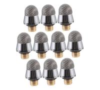 Mikinona Pointes de Stylet Conductrices en Fibre 6.0 Mm Filetage M5, Accessoires Universels pour Stylets Capacitifs, Lot de 10 Embouts de Rechange Polyvalents pour Écrans Tactiles Noirs