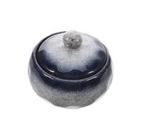 Mikinona Pot Céramique Japonaise avec Couvercle pour Cuisson Au Bain- Texture Pierre pour Soupe et Mijotés