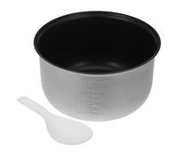 Mikinona Pot Intérieur Conductivité Thermique en Alliage D'aluminium Argenté Antiadhésif Remplacement pour Cuiseur à Riz 3l pour Usage Domestique