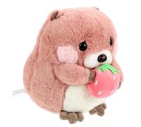 Mikinona Poupée en Peluche Marmotte Rose 30 CM Légère 04 Kg Apaisant pour Bébé de Lit pour Garçon et Filles Présent D’Anniversaire Doux et Adapté aux -Nés