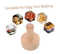Mikinona Poussoir à Tartelettes Tamponneur Rond pour Pâte Uniforme Moule à Tartelette Non Adhérent Outil de Cuisine pour Pâtissiers et