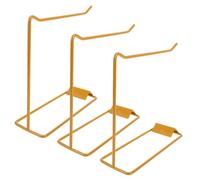 Mikinona Présentoir à Ongles en Fer Doré Lot de 3, Support Nuancier de Couleurs, Étagère pour Faux Ongles, pour Salons de Manucure et Instituts de Beauté, Organisation Pratique et Stable