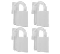 Mikinona Protection de butoir de porte 4pcs Blanc en PP et PE, Design Simple, Installation Facile, Protection anti-pincement, pour porte et tiroir, pour enfants et parents