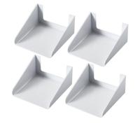 Mikinona Protection de Sonnette extérieure en PP Blanc, Cache-Sonnette étanche 4pcs, protège de la Pluie et du Soleil, pour Machine à Mot de Passe