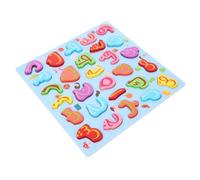 Mikinona Puzzle Alphabet Arabe Bois Montessori Éducatif pour Garçon Fille Apprentissage des Lettres Jeu de Correspondance pour Tout-Petits Développement du Discours et Motricité Fine