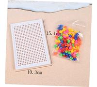 Mikinona Puzzle Éducatif Garçon Fille Jeu de Construction Créatif avec Clous Champignon Multicolores et Plateau Éducatif DIY pour Développement Créativité et Coordination