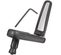 Mikinona Rétroviseur de Vélo Caché Noir pour Guidon Miroir Pliable en Plastique et Acrylique Léger Accessoires de Vélo pour Vtt et Route Sécurité Cycliste Améliorée pour Guidon