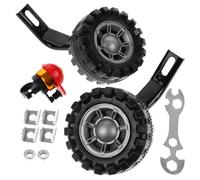 Mikinona Roues Entraînement Vélo pour Garçon Fille Stabilisateurs Robustes Noirs Accessoires Durables pour Vélo Garçon Fille Aide à Équilibre et Apprentissage Sécurisé