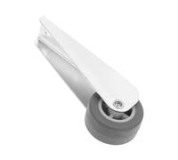 Mikinona Roues pour porte de grange galvanisées argentées - Roulettes de soutien de porte - Mobilité douce - Roulette directionnelle - Pour garden gates et yard fences - Gain de place -