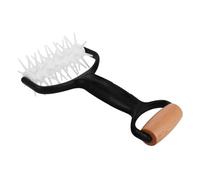 Mikinona Roulette à Pizza avec Perforateur Pâte à Pâtisserie Compact Noir pour Découpe et Perforation Pâte Outil Pratique pour Pizza et Pâtisserie Maison