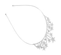 Mikinona Serre-tête pour Femme avec Strass Argenté et Motif Étoilé pour Fêtes Anniversaire Mariages et Occasions Spéciales