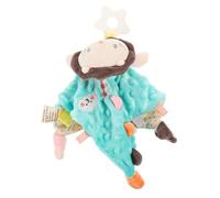 Mikinona Serviette à Mâcher Bébé en Spandex Vert, Serviette Salivaire Apaisante Poupée D'animal, Jouet de Réconfort Sommeil et Présent Bébé