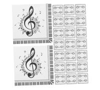Mikinona Serviettes De Table à Motifs De Notes De Musique Vintage 40 Pièces Serviettes Jetables En Papier Carrées Pour Fête Anniversaire Mariage Décoration Musicale