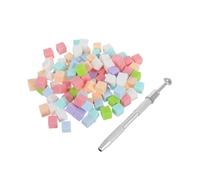 Mikinona Set Éponges pour Ongles avec Pince Métallique Mini Blocs Dégradés Réutilisables pour Nail Art Précis Outils Portables pour Manucure à Domicile et Salons