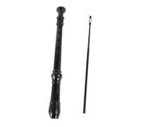 Mikinona Soprano Recorder Abs Noir pour Débutants et Garçon Fille à Bec Transparente Instrument Musical Éducatif pour École et Décoration à Domicile