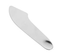 Mikinona Spatule Acier Inoxydable pour Maquillage et Soins Visage Grattoir Gua Sha Corps Multifonction Outil Ergonomique pour Mélange et Application Uniforme Fond de Teint