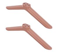 Mikinona Stands de télévision Socle TV Support d'écran Meuble TV Universel Pieds de Meuble télé Rose Gold