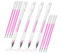 Mikinona Stylo de Cartographie des Sourcils Kit 4 Pièces Rose Pointe Fine Outil de Maquillage Professionnel pour Dessiner Sourcils Usage Visage Précision Nettoyage Facile