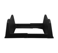 Mikinona Support de Roue de Secours Réglable en Métal Noir pour Voiture et Remorque Utilitaire Porte-Roue de Secours Robuste Compatible Pneus et Jantes Auto Rangement Garage et