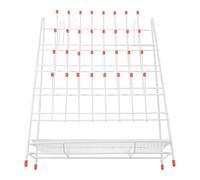 Mikinona Support de Séchage Emplacements avec Revêtement Antiadhérent pour Tubes à Essai et Verrerie de Laboratoire Égouttoir Stable et Facile à Nettoyer pour Bouteilles et Béchers