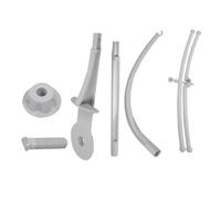 Mikinona Support Mobile pour Lit Bébé Blanc en Plastique Solide 3 Sections Croix Bras Mobile pour Suspendre Jouets et Clochettes Accessoire Pratique pour Berceau Bébé Facile à Assembler