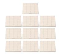 Mikinona Support pour Coraux pour Aquarium 10 Pièces en Céramique Blanche | Usage en Aquascaping, Forme Ronde et Carrée, Surface Lisse et Finement Polie, Lot de Dix Pièces