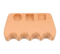 Mikinona Support pour Queue de Billard en Bois de Hêtre Massif Porte-Queues 4 Emplacements Stable et Compact pour Rangement Salle de Billard Domicile