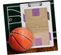 Mikinona Tableau de Basket Faces Effaçable PVC Double Usage pour Coaching et Statistiques Planification Stratégique Matchs et Entraînements Basketball