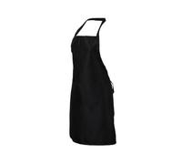 Mikinona Tablier Cuisine à Bavette Imperméable Noir en Dacron avec 2 Compartiments, Design sans Manches et Style Tour de Cou, pour Hôtel et Atelier de Travail