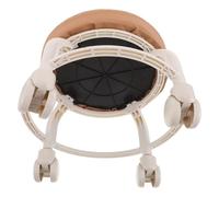 Mikinona Tabouret De Pédicure avec roulettes Tabouret Pivotant pour Atelier pour Mécanicien Petit Escabeau Petit