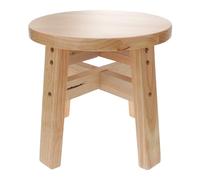 Mikinona Tabouret Simple en Bois Rond Antidérapant Maison Salle de Bain, Léger et Facile à Nettoyer, Hauteur 25 Cm, Design Moderne et Sécurisé Plusieurs Styles