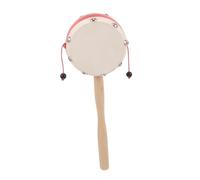 Mikinona Tambourin Bois pour Garçon Fille Instrument Percussion Sûr Peau de Mouton Naturelle et Compact pour Coordination Main-œil et Développement Musical des Tout-petits