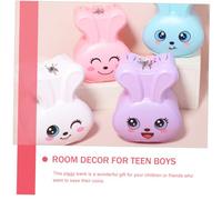 Mikinona Tirelire Lapin pour Garçon Fille Pot Économies PVC avec Porte-clés Boîte à Mignonne et Décoration Chambre Garçons et Filles Cadeau Anniversaire