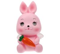 Mikinona Tirelire Lapin Rose Résistante Aux Chocs pour Garçon Fille Tirelire Décorative en Forme de Lapin Pot à Économies Mignon pour Garçon et Fille